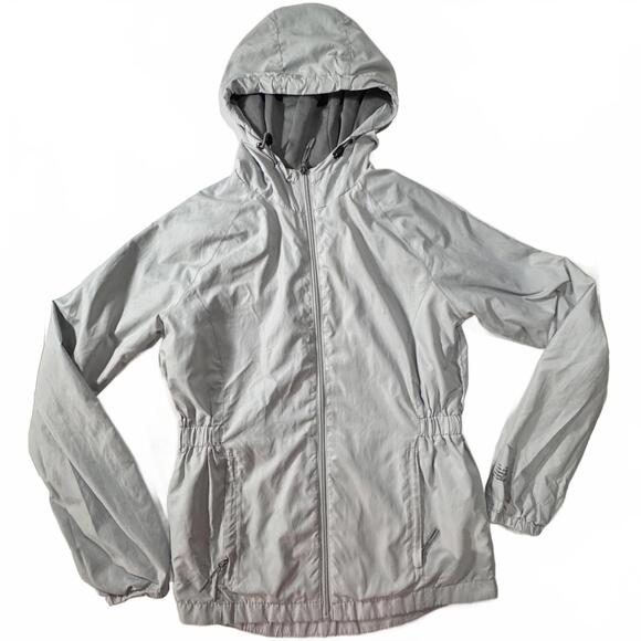 New Balance Jackets & Blazers - New Balance Windbreaker Raincoat Women's Small Hooded Packable Gray